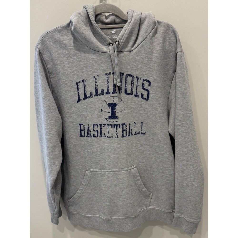 ILLINOIS FIGHTING ILLINI BASKETBALL - Fanatics Hoodie Sweatshirt - Men's XL